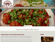 Tablet Screenshot of bombaygrille.com
